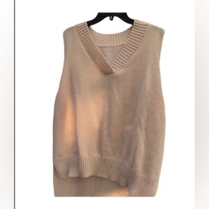 2/$20 Oversized V neck knitted vest